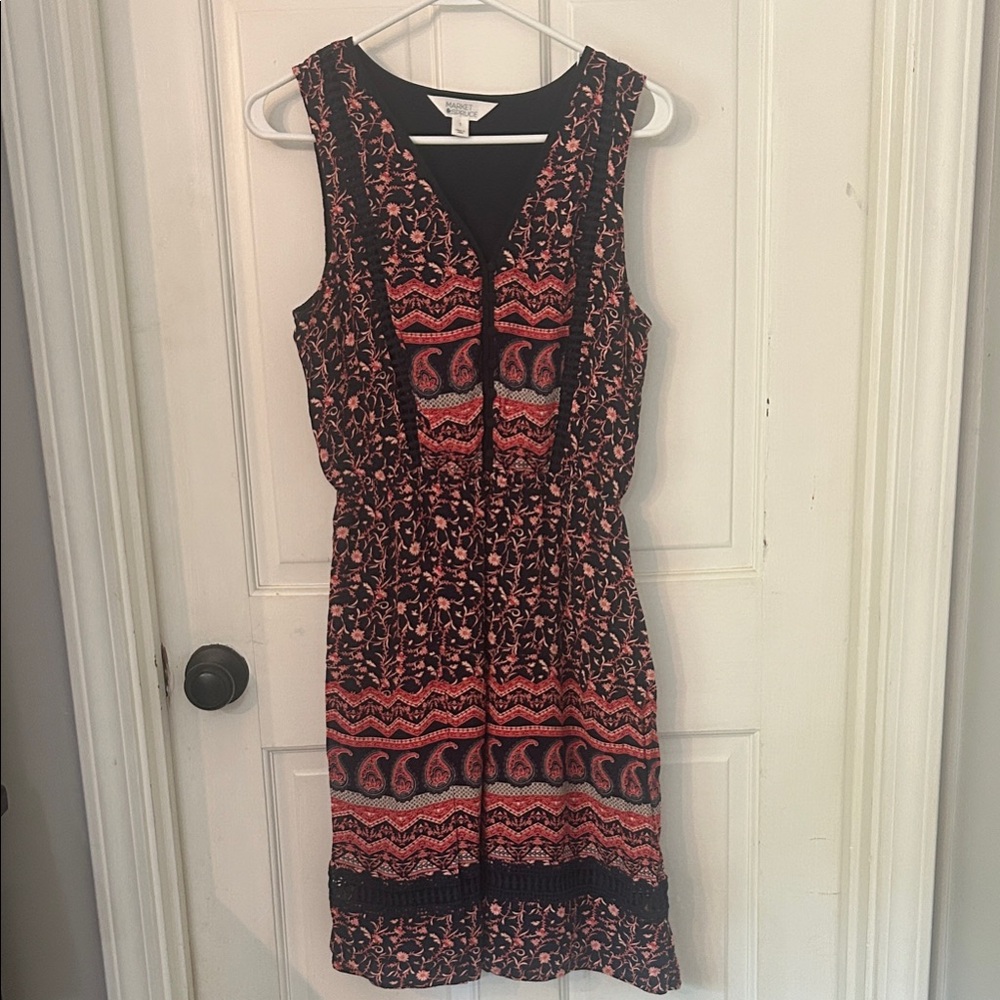 Market & Spruce Patterned Midi Dress